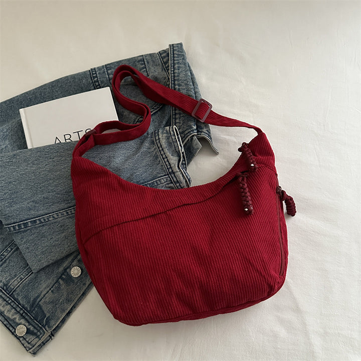 Eco-Friendly Ribbed Crossbody Bag Kalsten