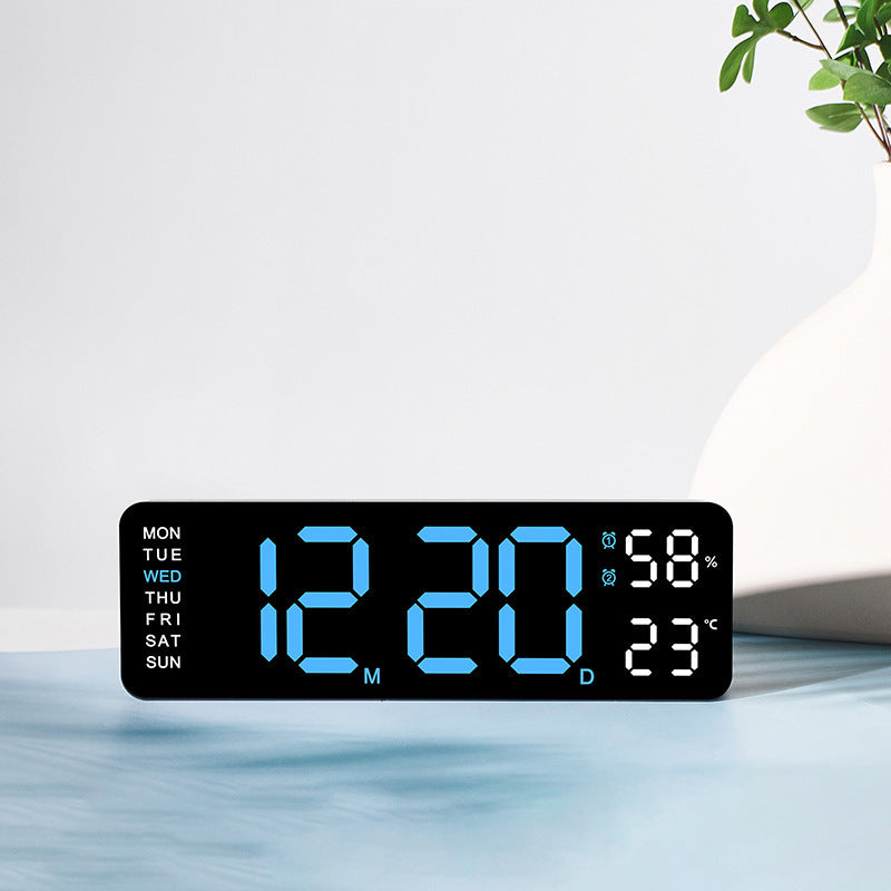 Digital wall clock with temperature and humidity display Kalsten