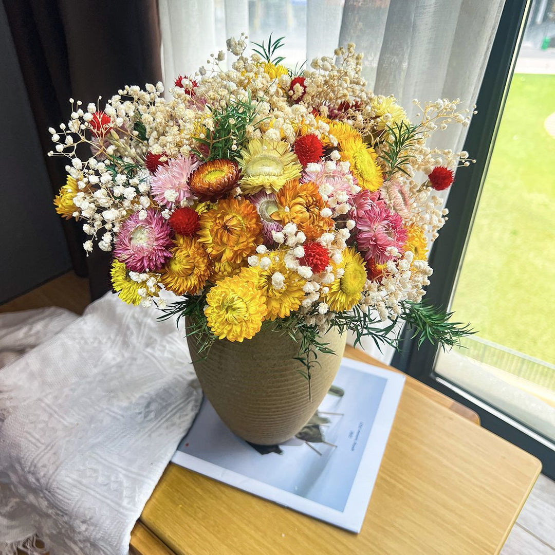 Dried Floral Bouquet with Natural Accents