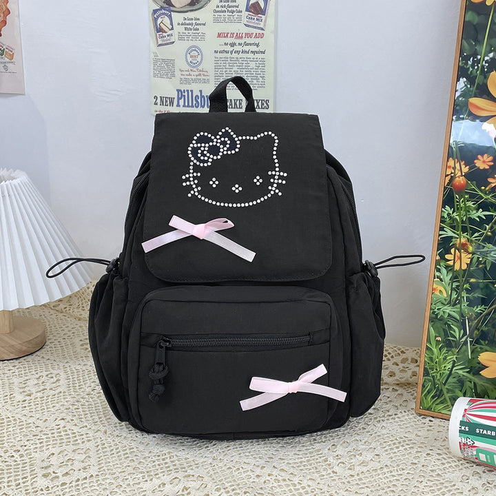 Cute Character Embellished Backpack
