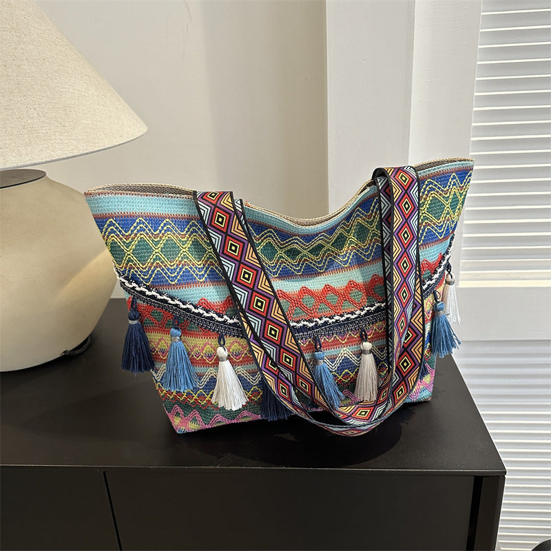 Bohemian Patterned Tote Bag