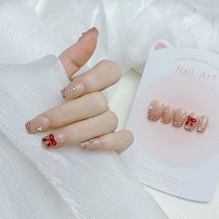 Elegant French Tip Press On Nails Kalsten