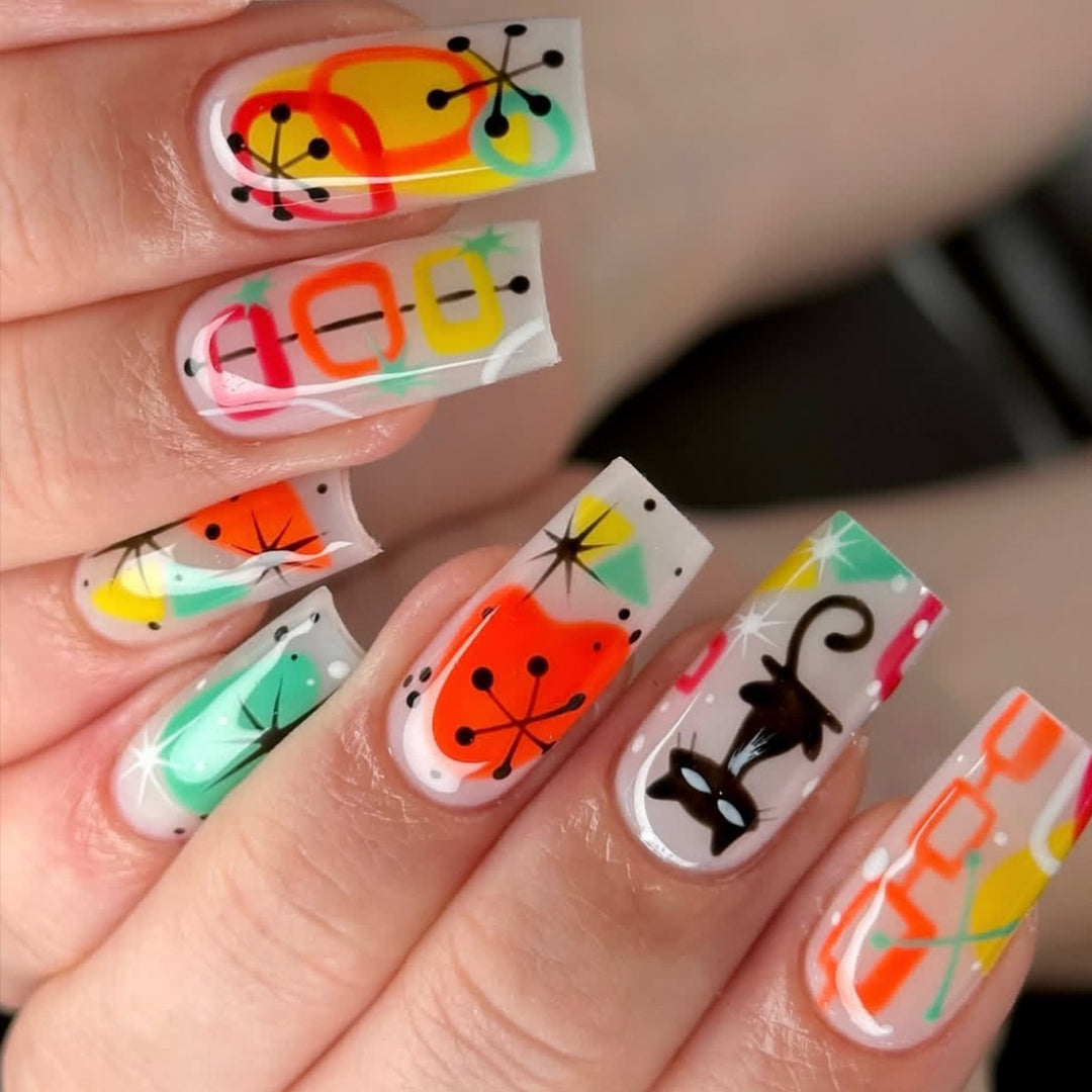 Artistic Abstract Nail Art Set Kalsten
