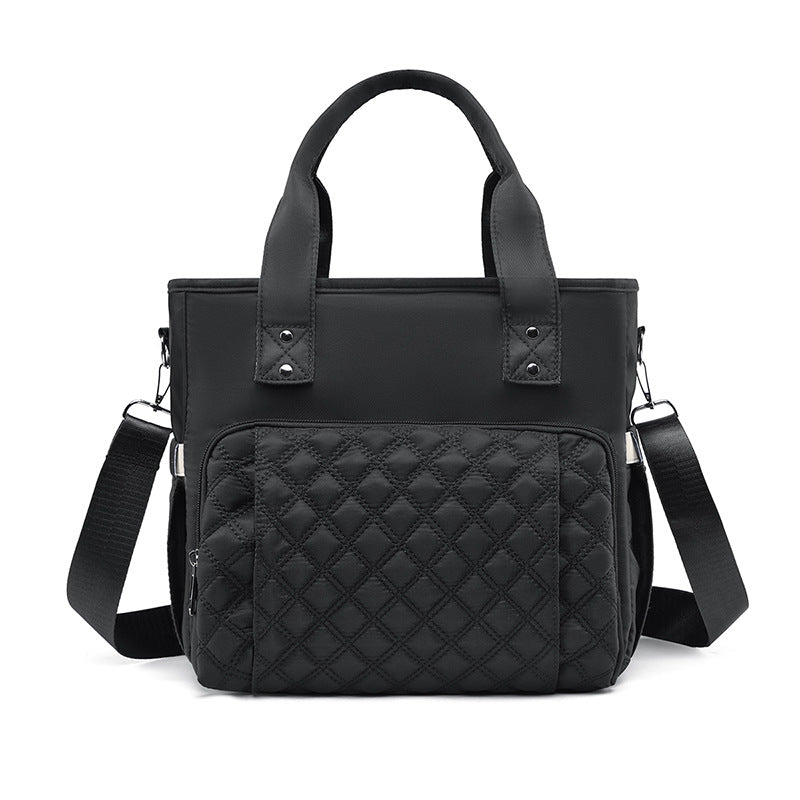 Quilted Multi-Compartment Tote Bag Kalsten