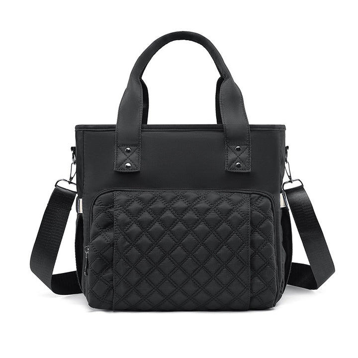 Quilted Multi-Compartment Tote Bag Kalsten
