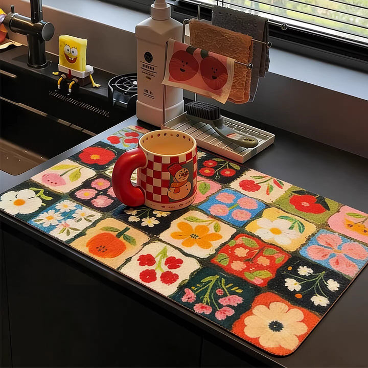 Colorful Floral Kitchen Table Mat