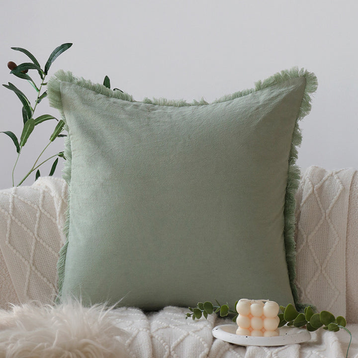 Patterned decorative cushion with textured chenille surface Kalsten