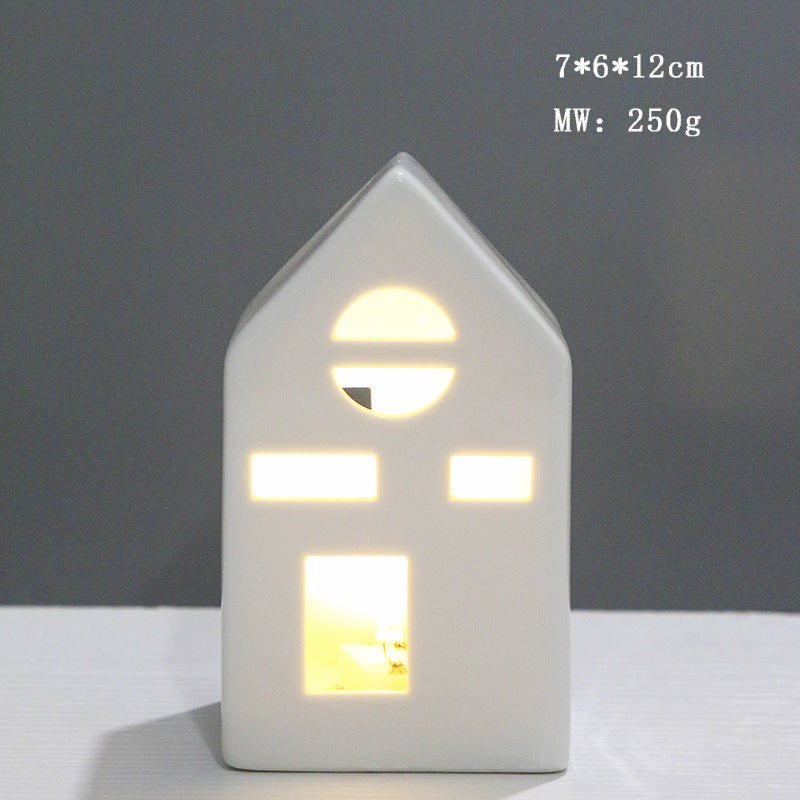 Ceramic House-Shaped Night Light Kalsten