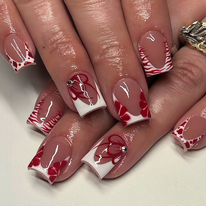 Elegant Floral Nail Design Kalsten