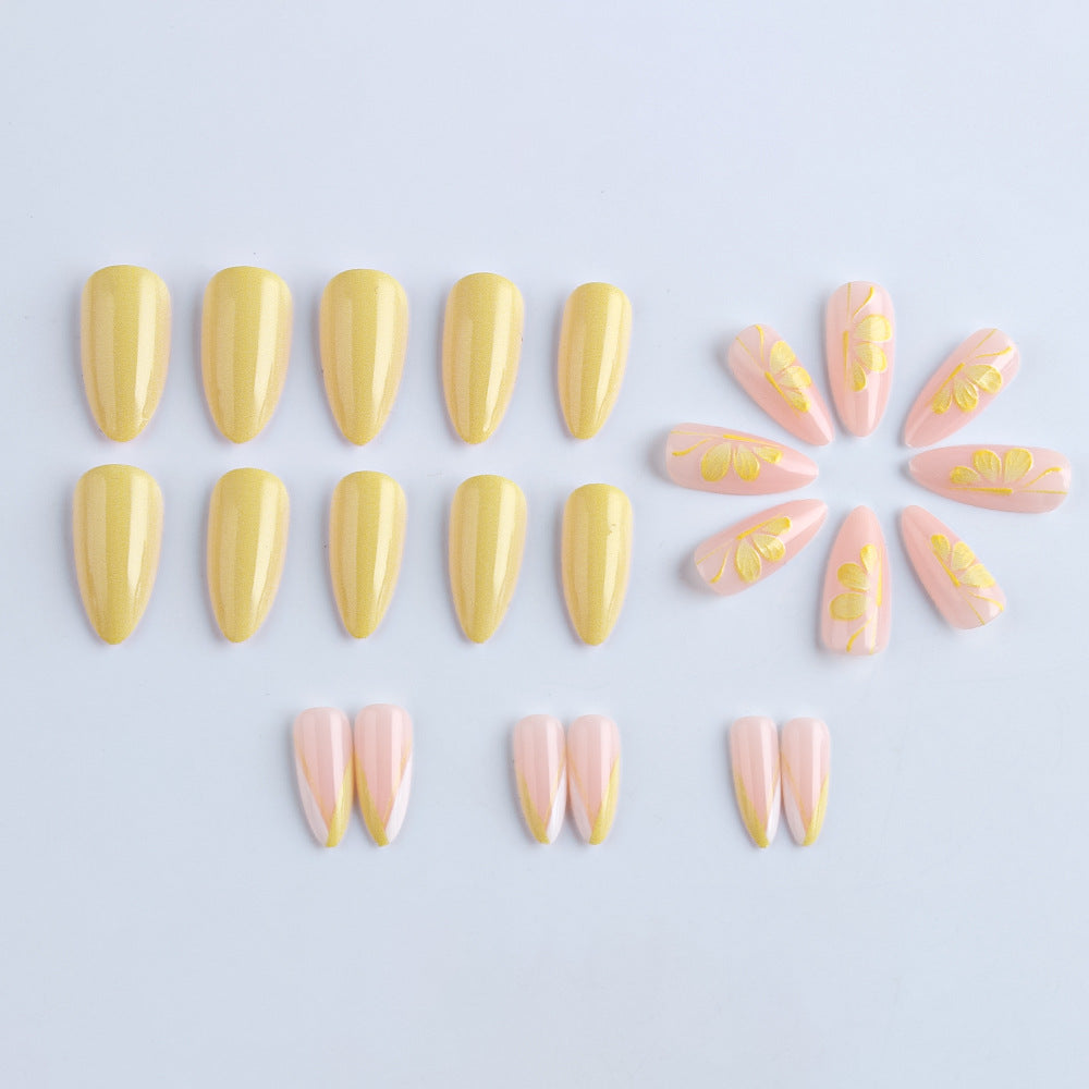 Artistic Floral Press-On Nails Kalsten 1787542747