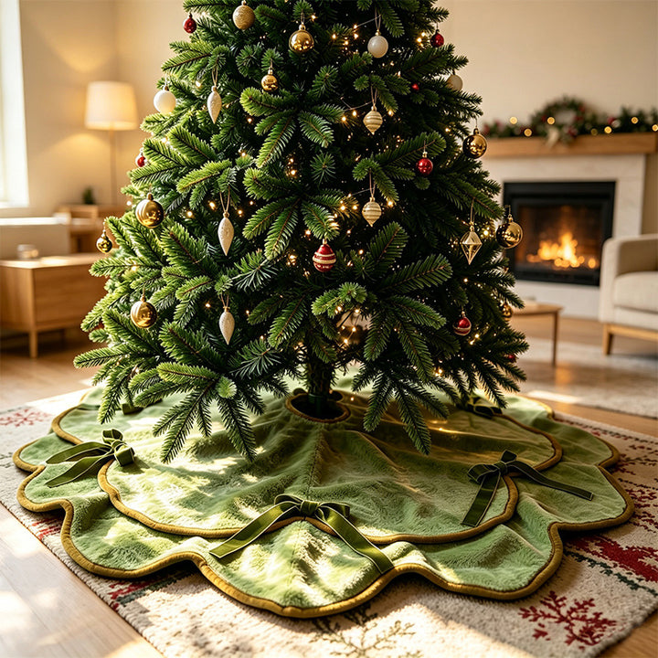 Cozy Plush Christmas Tree Skirt