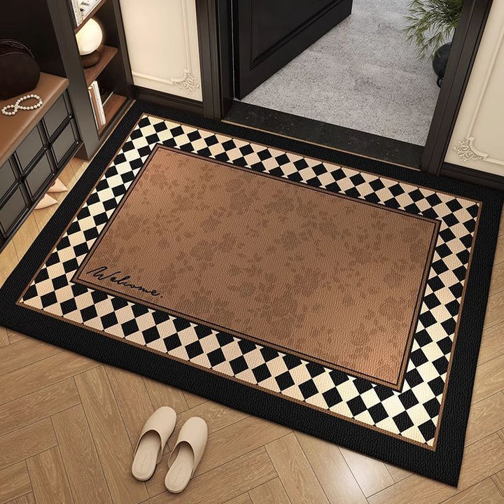 Elegant Floral Entrance Mat