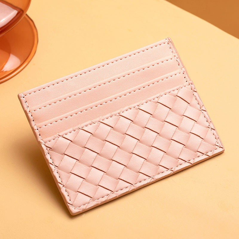 Woven Leather Card Holder Kalsten