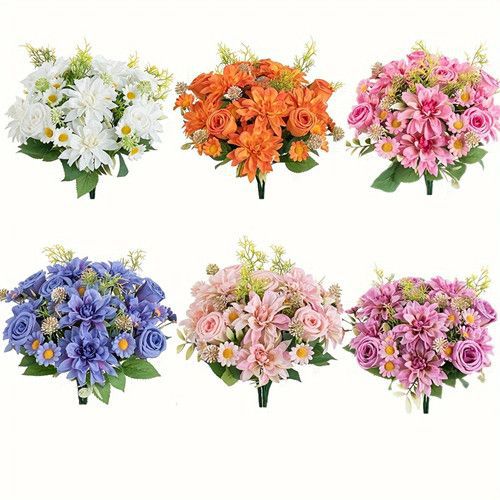 Elegant Artificial Floral Bouquet Arrangement