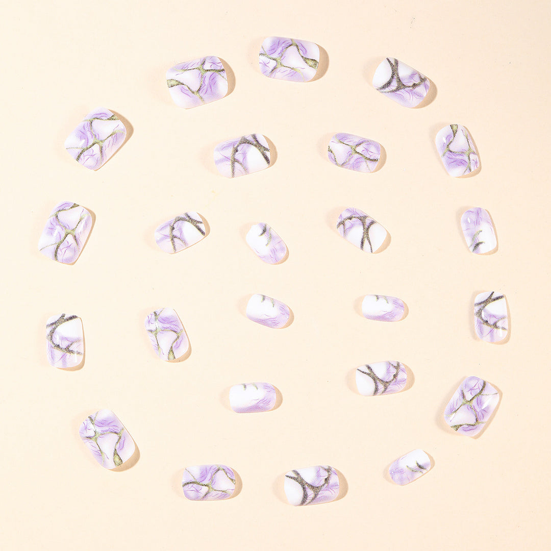 Stylish Marble Effect Nail Art Extensions Kalsten
