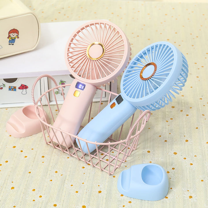 Women's Portable Hand Fan with Energy-Efficient USB Charging Function Kalsten