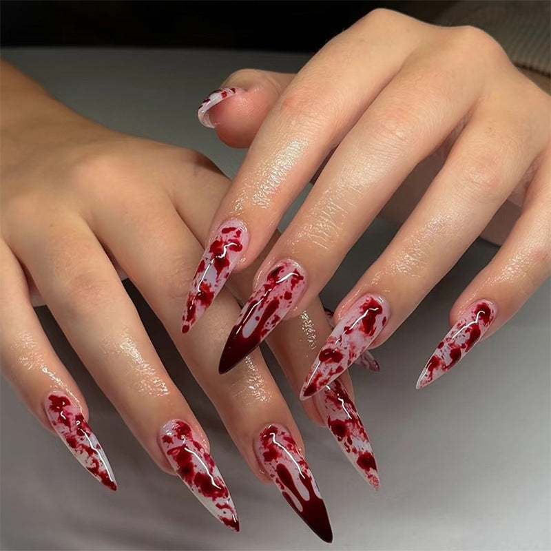 Art nail set with decorative marble pattern Kalsten