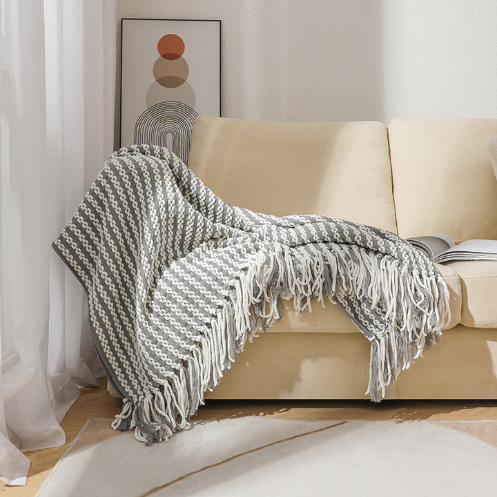 Textured Weave Throw Blanket