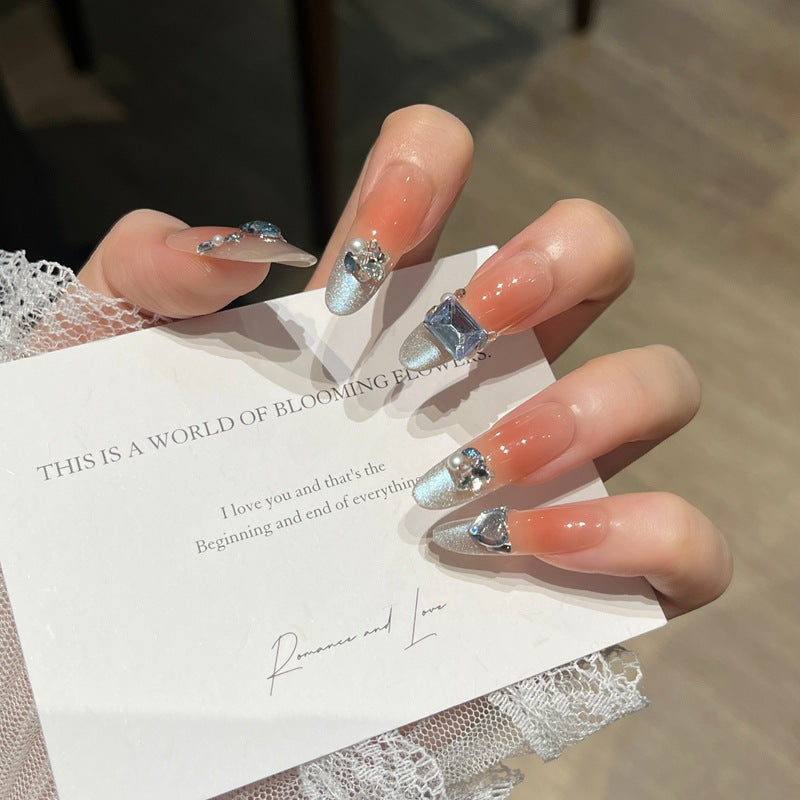 Crystal-Embellished Nail Art Extensions Kalsten
