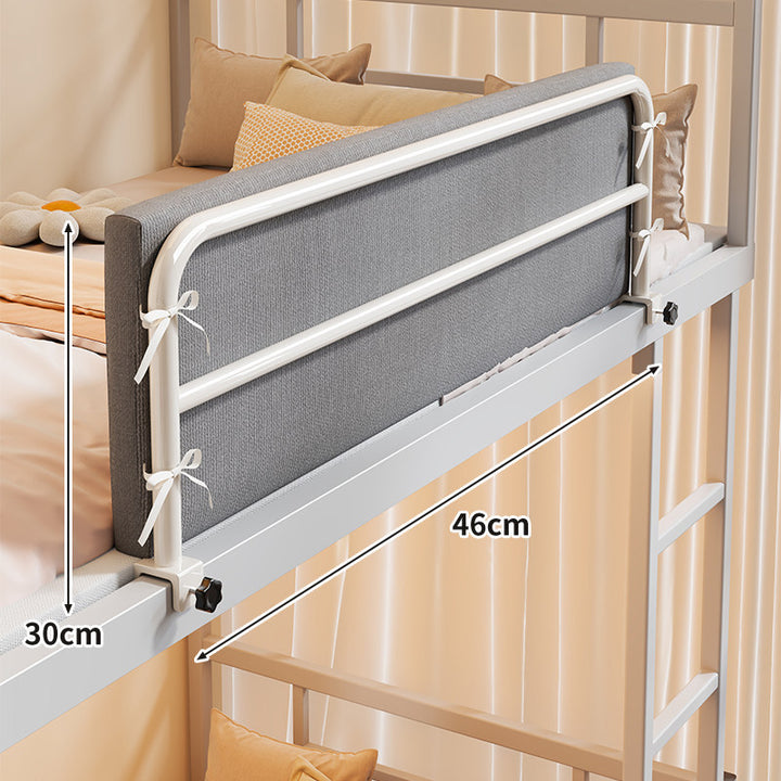 Bunk Bed Safety Side Rail with Padded Fabric Guard and Clamp Mount