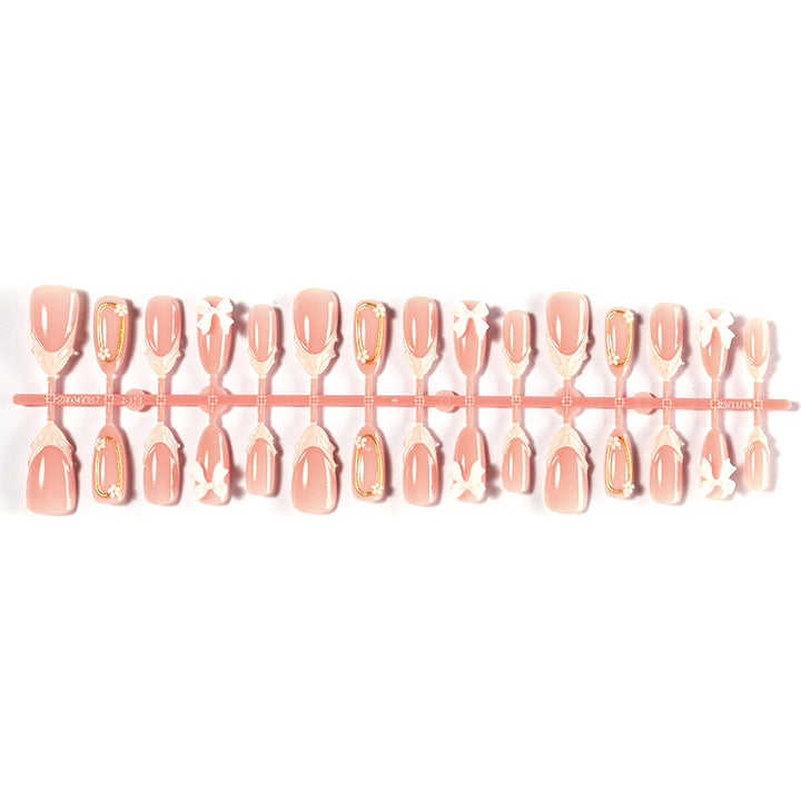 Elegant 3D Floral Press-On Nail Art Set kalsten