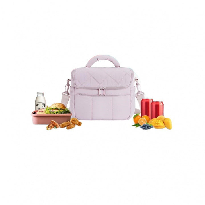 Quilted Multi-Pocket Insulated Lunch Bag Kalsten