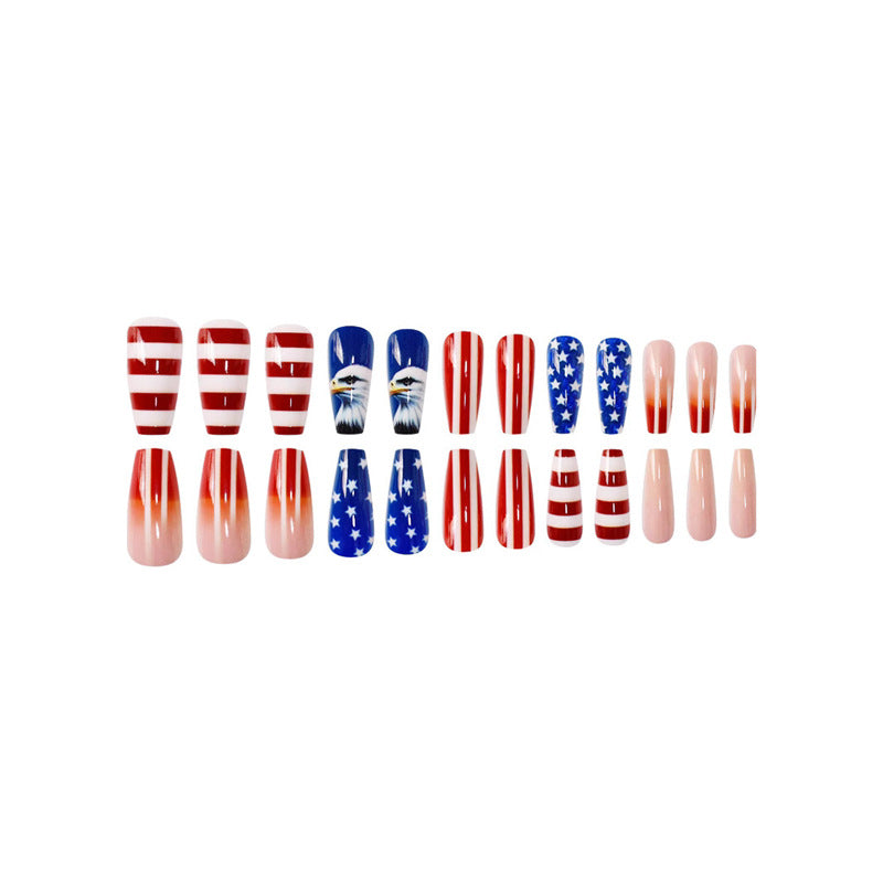 Patriotic Themed Press-On Nail Art Kalsten