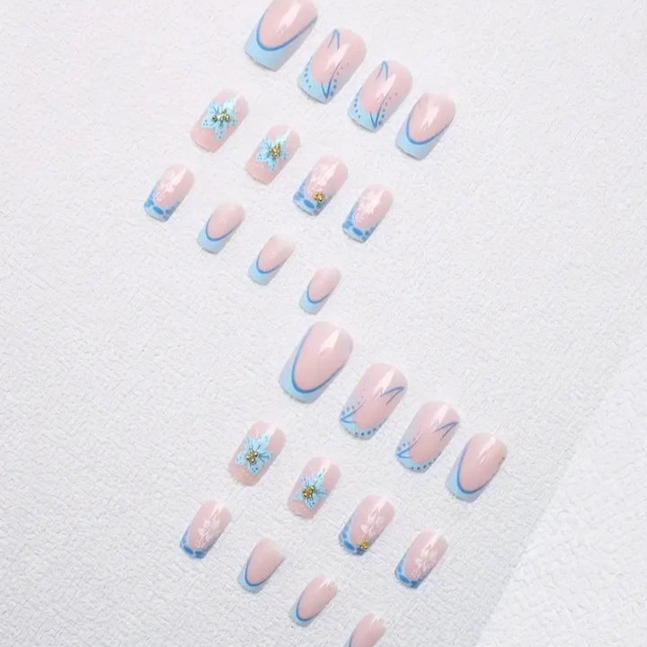 Decorative Floral Acrylic Nail Art Kalsten