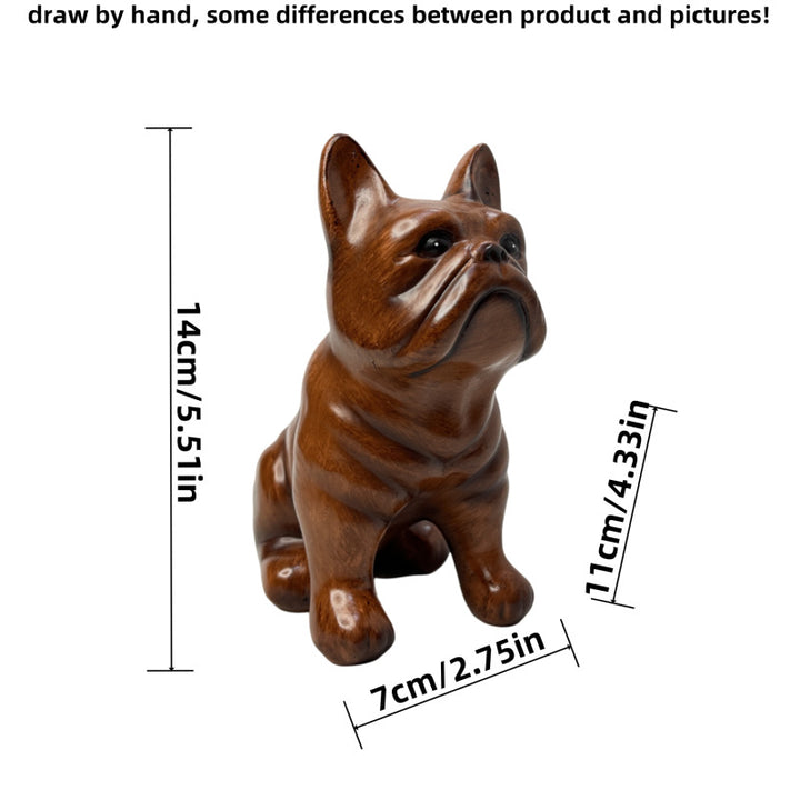 Creative bulldog figurine made of hand-painted resin Kalsten
