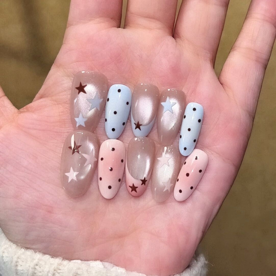 Premium Glittering Press-On Nail Extensions Kalsten