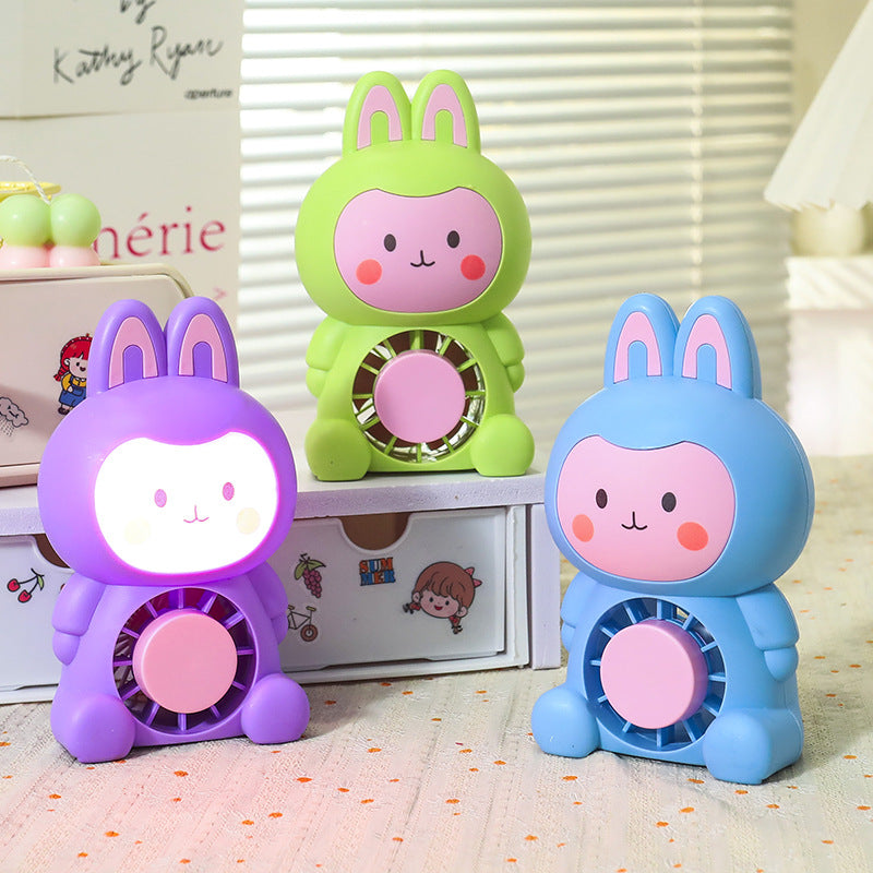 Women's Portable Mini Fan with Cute Bunny Design Kalsten