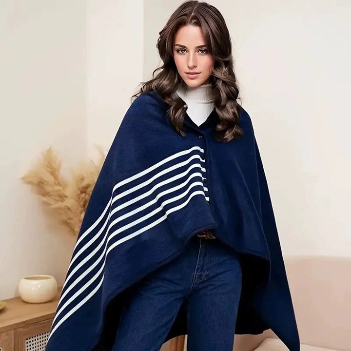 Women's stylish throw blanket with button closure Kalsten
