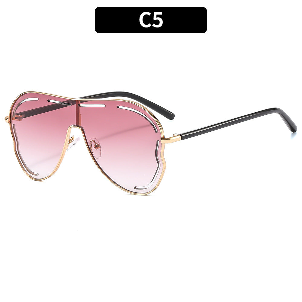 Futuristic Oversized Shield Sunglasses