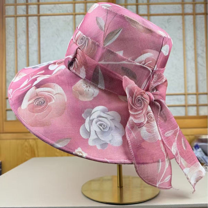 Wide Brim Floral Sun Hat Kalsten