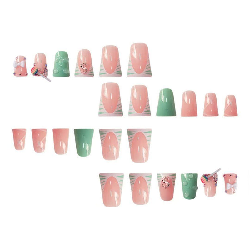 Playful Themed Press-On Nails Kalsten