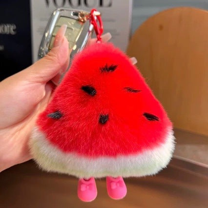 Plush Watermelon-Themed Keychain Set Kalsten