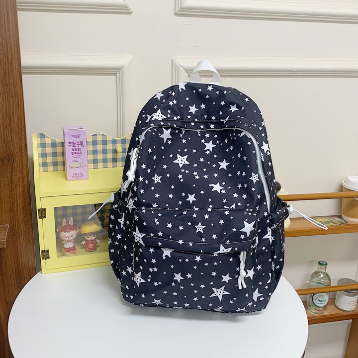 Backpack with High-Quality Star Pattern and Multifunctional Compartments Kalsten