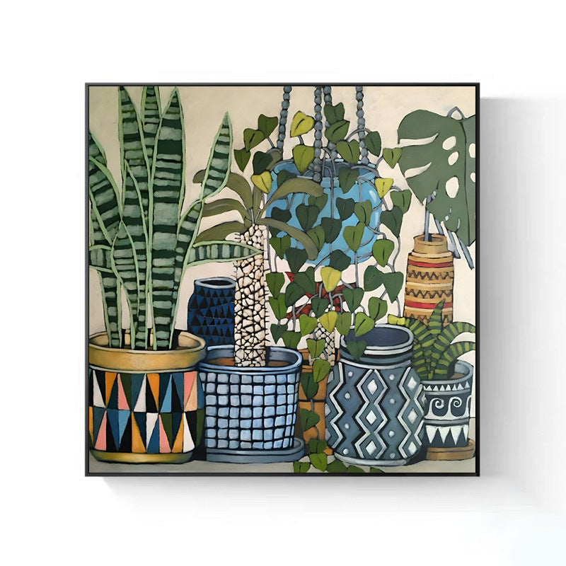 Decorative Indoor Plant Art Canvas Print