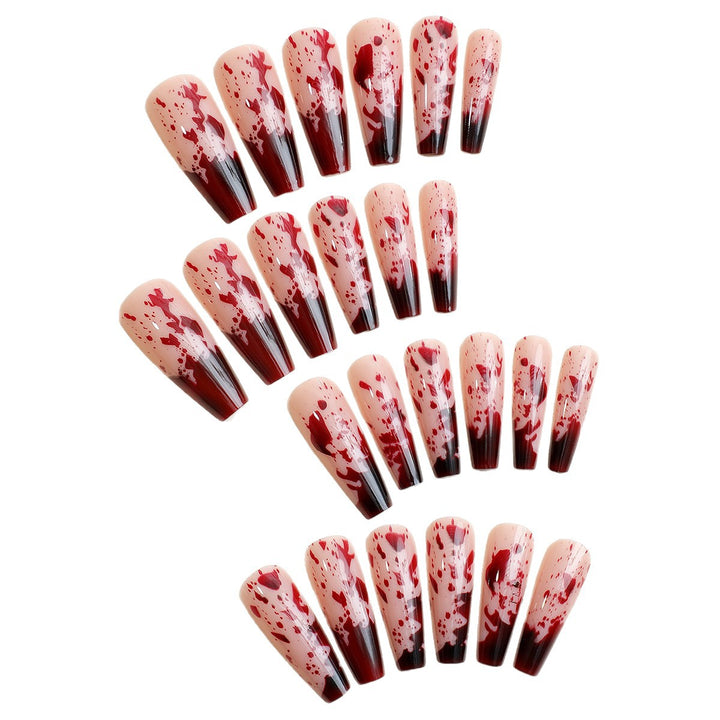 Artistic Blood Splatter Press-On Nails Kalsten