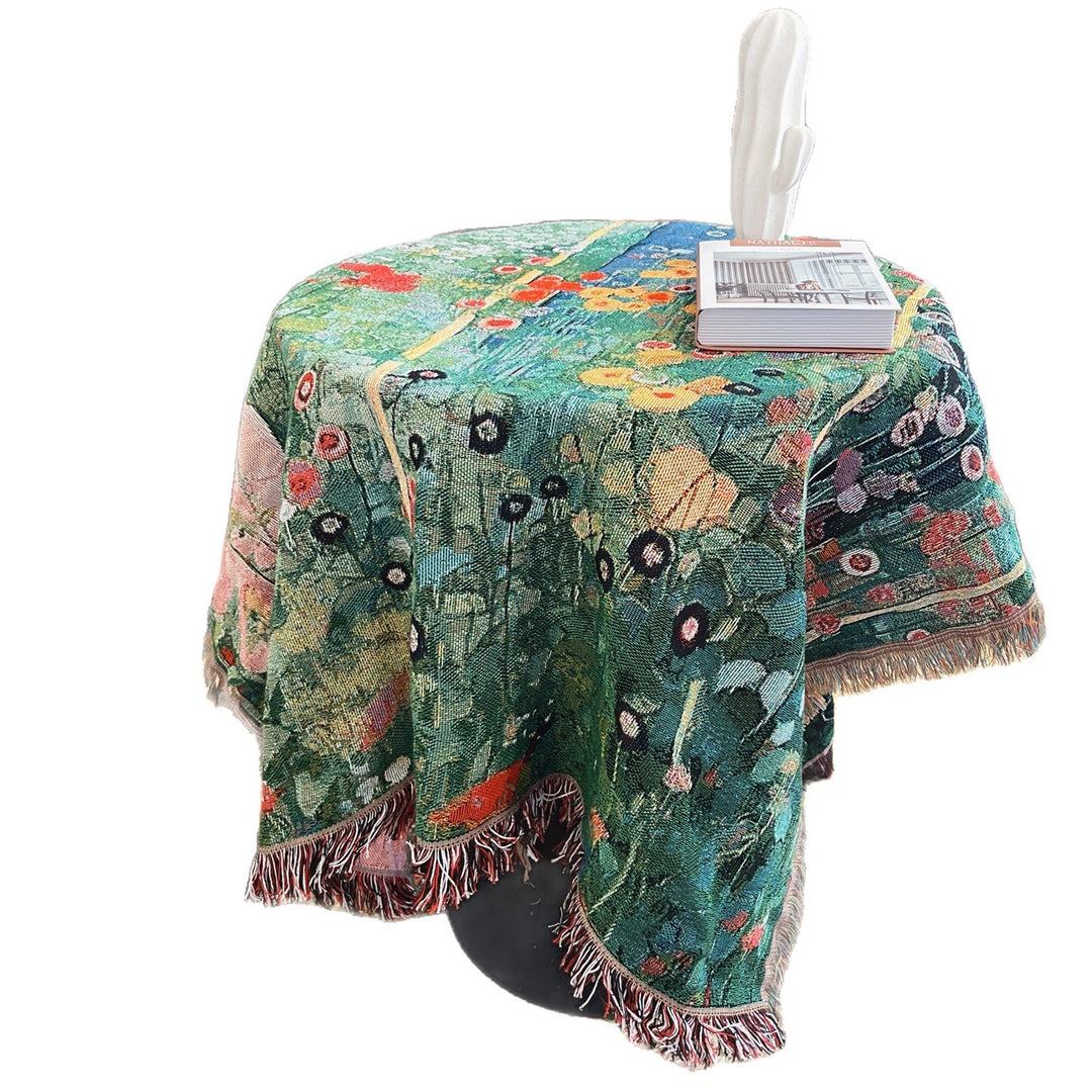 Artistic Nature-Themed Tapestry Blanket