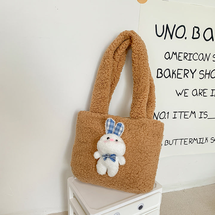 Plush Bunny Decorative Tote