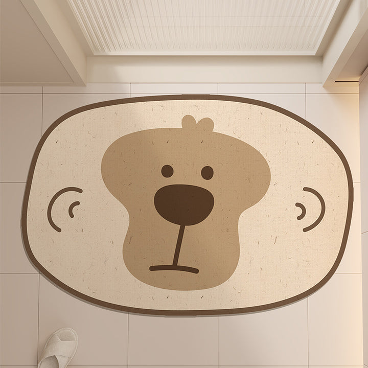Adorable Frog-Shaped Bath Mat