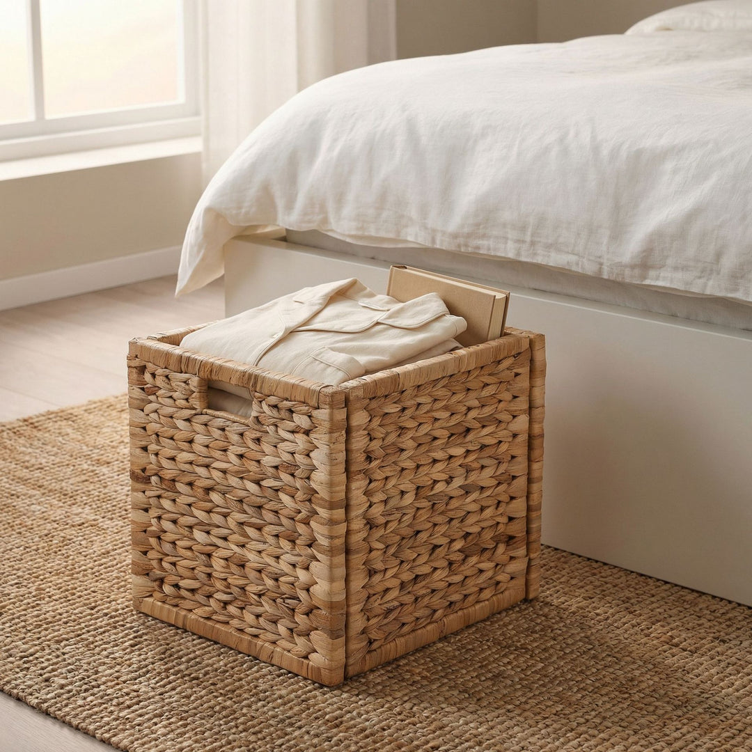 Practical storage basket made of braided material Kalsten