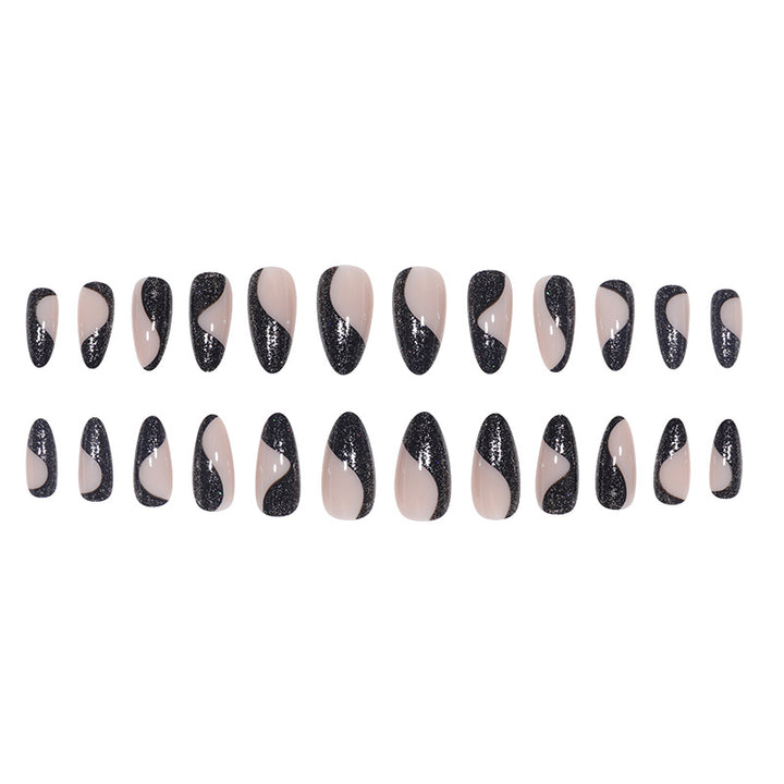 Glamorous Abstract Stiletto Press-On Nails Kalsten