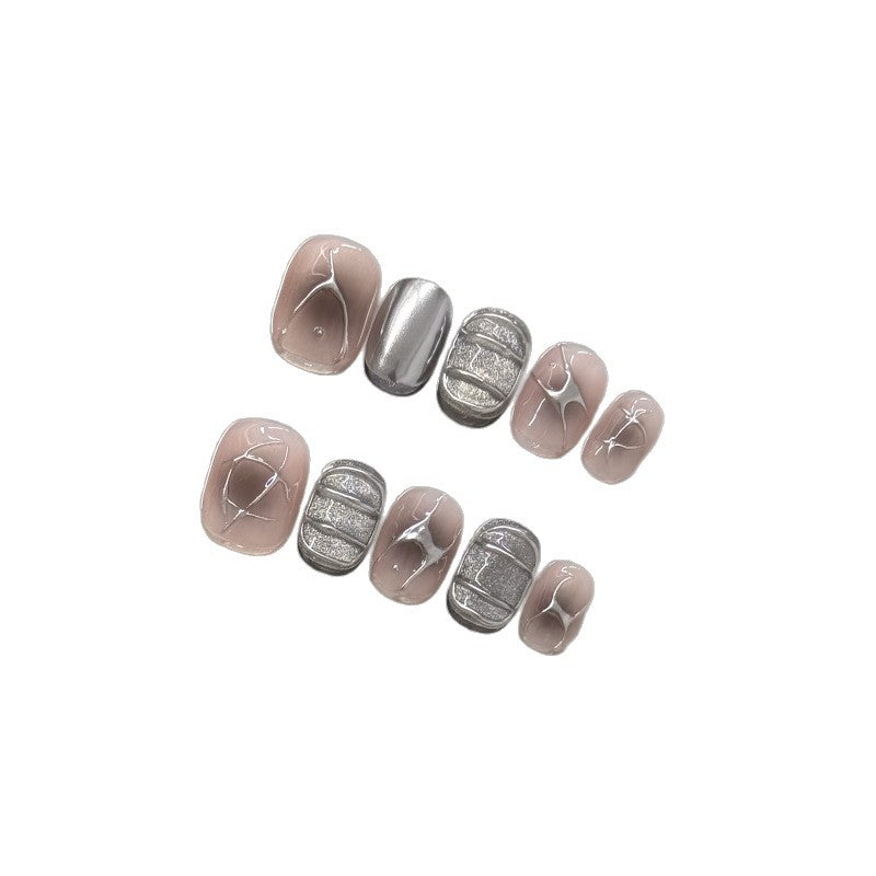 Elegant Abstract Press-On Nail Art Set Kalsten