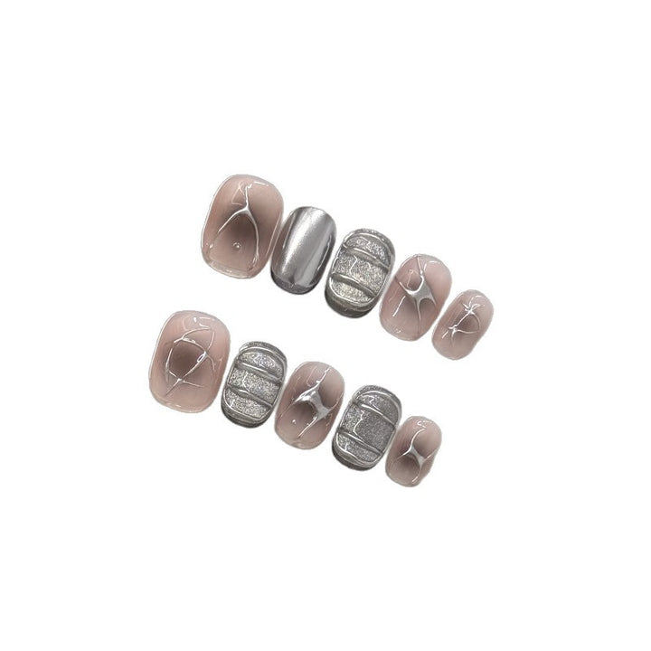 Elegant Abstract Press-On Nail Art Set Kalsten