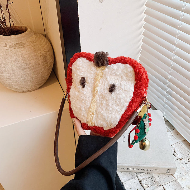 Cute Plush Animal-Themed Crossbody Bag