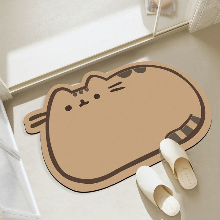Cat-Themed Plush Bath Mat Kalsten