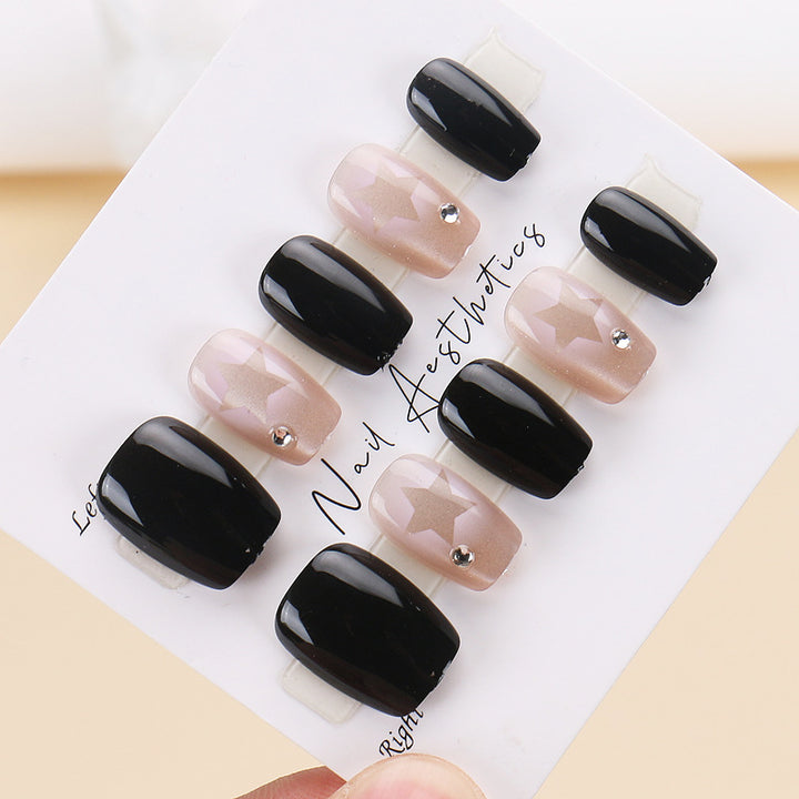 Glamorous Star-Design Press-On Nail Set Kalsten