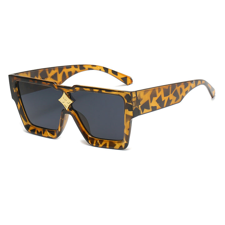 Bold Geometric Shield Sunglasses